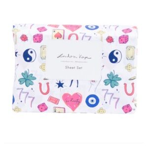London Kaye brand ‘Lucky Girl' 4 Piece Queen Sheet Set! Brand New!